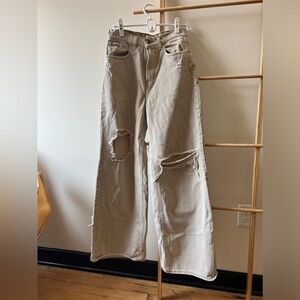 BDG Baggy Skater Jean Urban Outfitters Tan Denim